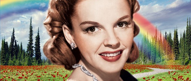 Judy Garland bajo el arco&iacute;ris