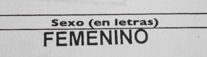 Cambio de sexo registradur&iacute;a colombiana