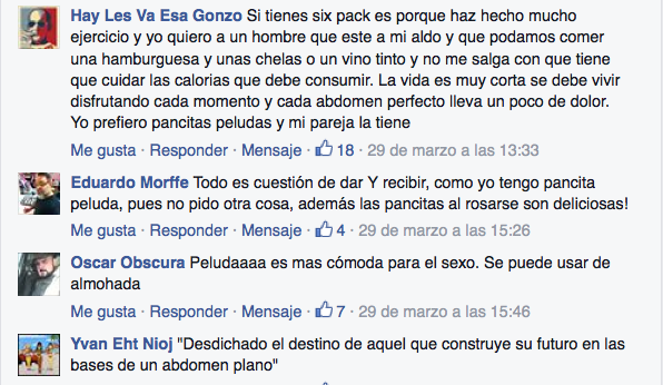 Comentarios sobre votacion de abdomen