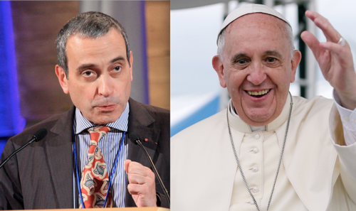 Laurent Stefanini y el Papa Francisco