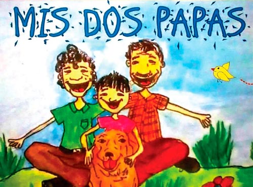 Portad del libro "Mis dos pap&aacute;s"