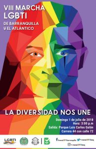 marcha del orgullo gay en colombia 2018 - Barranquilla
