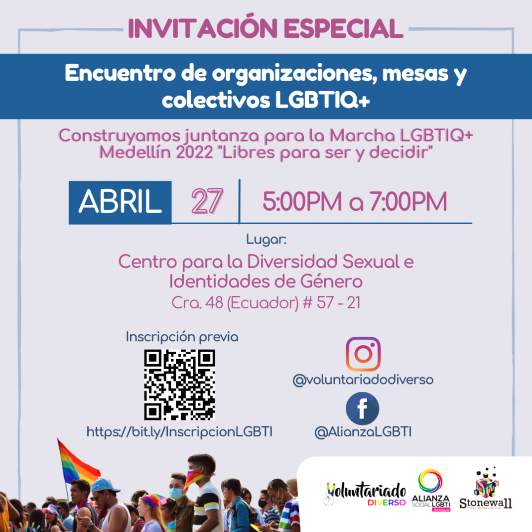 marcha lgbtiq+ 2022 Medell&iacute;n