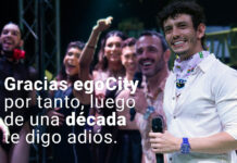 Gracias egoCity por tanto, luego de una década me despido de mi hogar. egoCity Felipe Gamboa