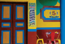 EL Niágara 5 puertas: Al recuerdo de Julián Estrada Fachada de El Niágara 5 Puertas, establecimiento histórico de El Poblado que fue administrado por el antropólogo culinario Julián Estrada.