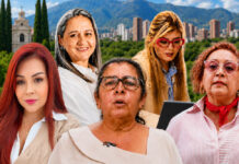 Las mujeres fortalecen el liderazgo comunitario y político de El Poblado Collage con cinco mujeres líderes comunitarias y políticas de la comuna 14 El Poblado, protagonistas de una nueva etapa de participación ciudadana y representación en Medellín.