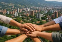 El Poblado necesita que sus líderes vuelvan a hablarse Manos unidas representan el liderazgo comunitario y la articulación de las JAC de El Poblado, Medellín.