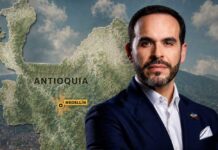 Medellín gana protagonismo en el nuevo Gobierno: estas son las fichas antioqueñas y las apuestas para la ciudad Abelardo de la Espriella junto al mapa de Antioquia con Medellín destacado